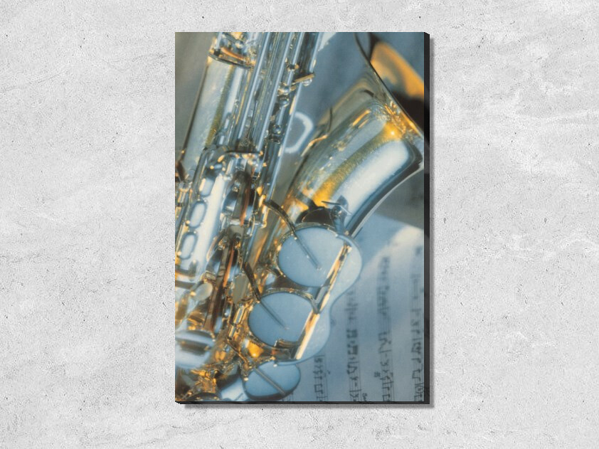 Картина Серебристый саксофон