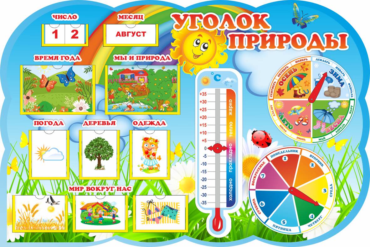 Уголок природы фигурный Солнышко