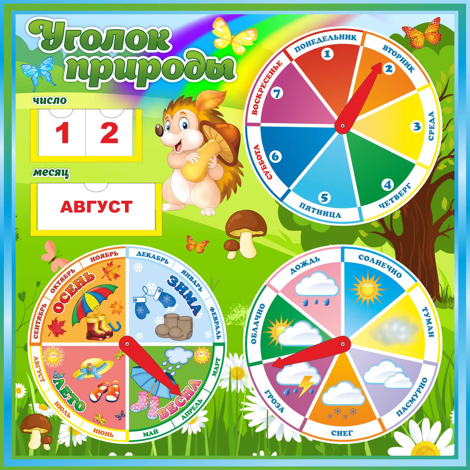 Уголок природы Ежик