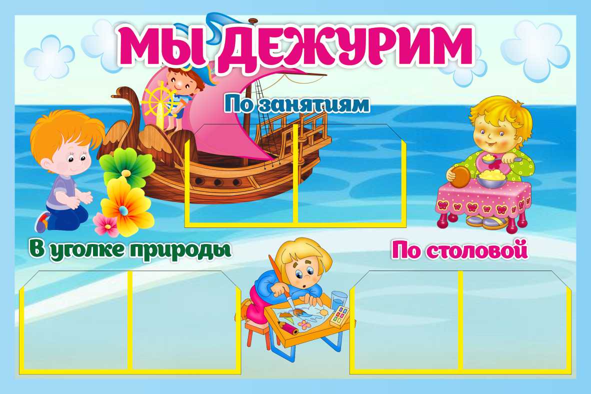 Стенды Мы дежурим Кораблик